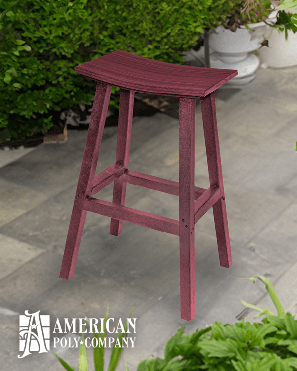 American Poly Bar Height Stool Cherry